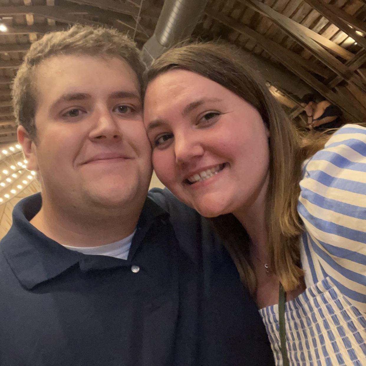 Enjoying Owen & Autumn's wedding!