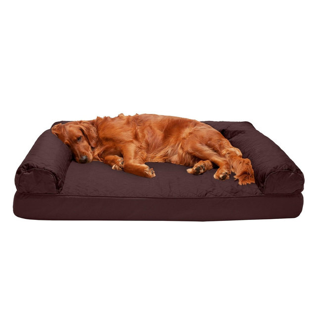 FurHaven Quilted Orthopedic Sofa Dog Bed - Jumbo, Coffee