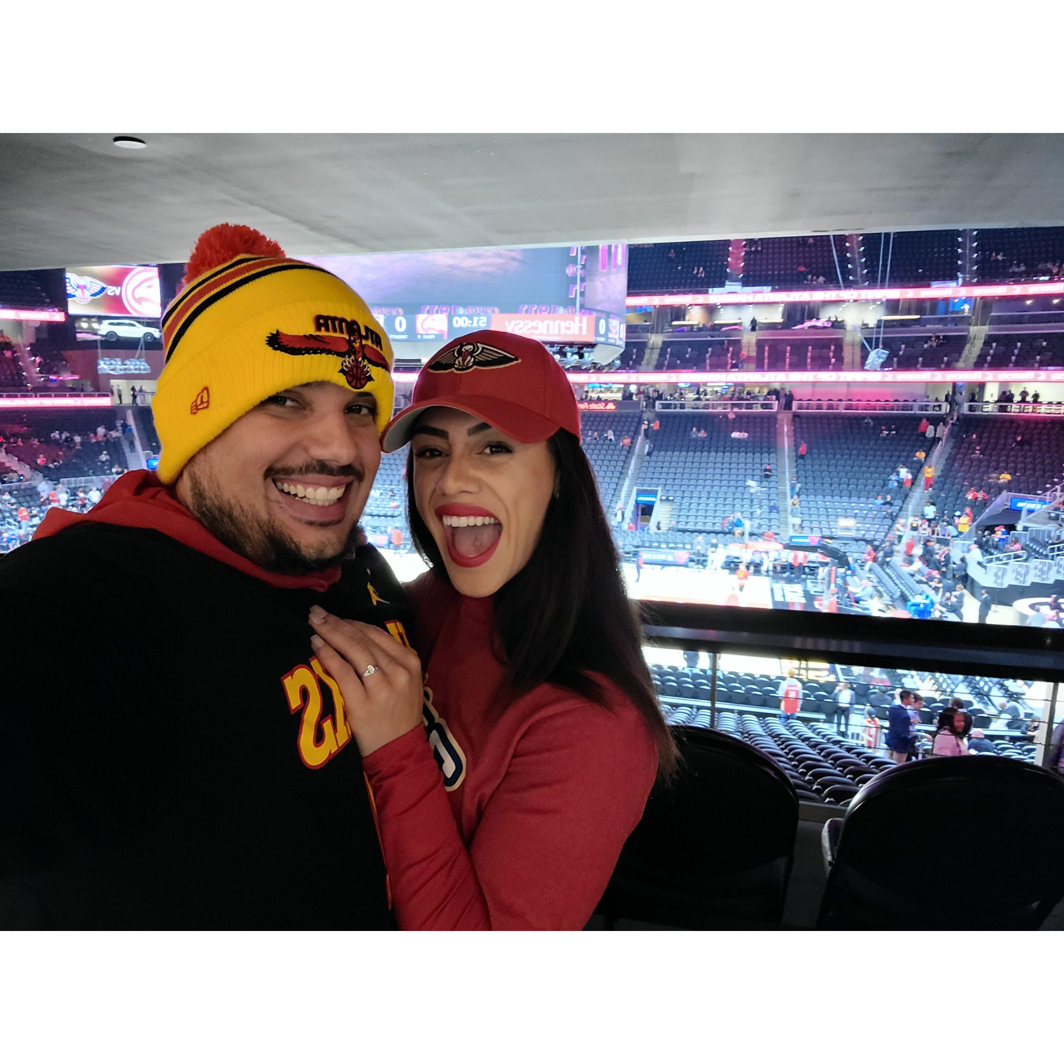 The one time the Hawks won!