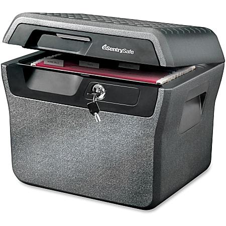 Sentry®Safe Waterproof Fire-Resistant File Holder, 44-Lb, 0.66 Cu Ft Capacity, Charcoal Gray
