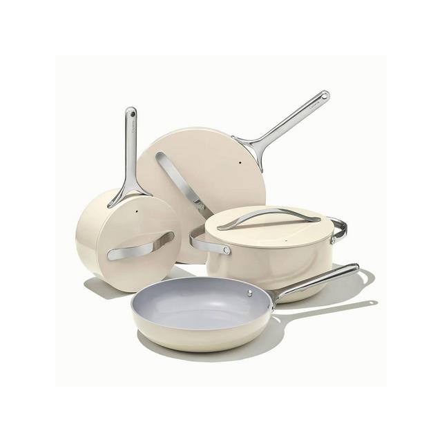 Caraway Home 7pc Non-Stick Cookware Set - Cream