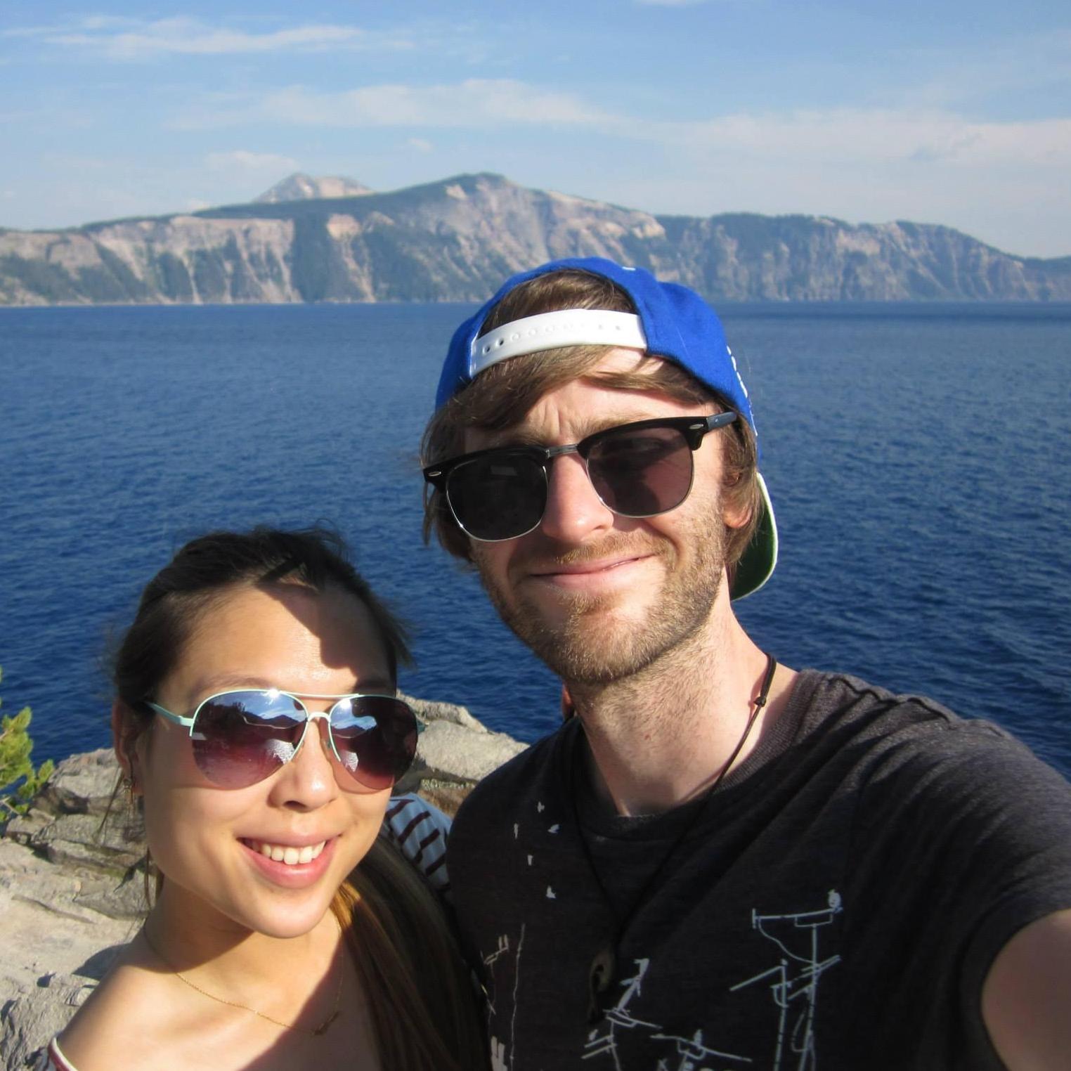 Summer 2014: Exploring Crater Lake in Oregon when Emma visited Roger while he was doing fieldwork out there.