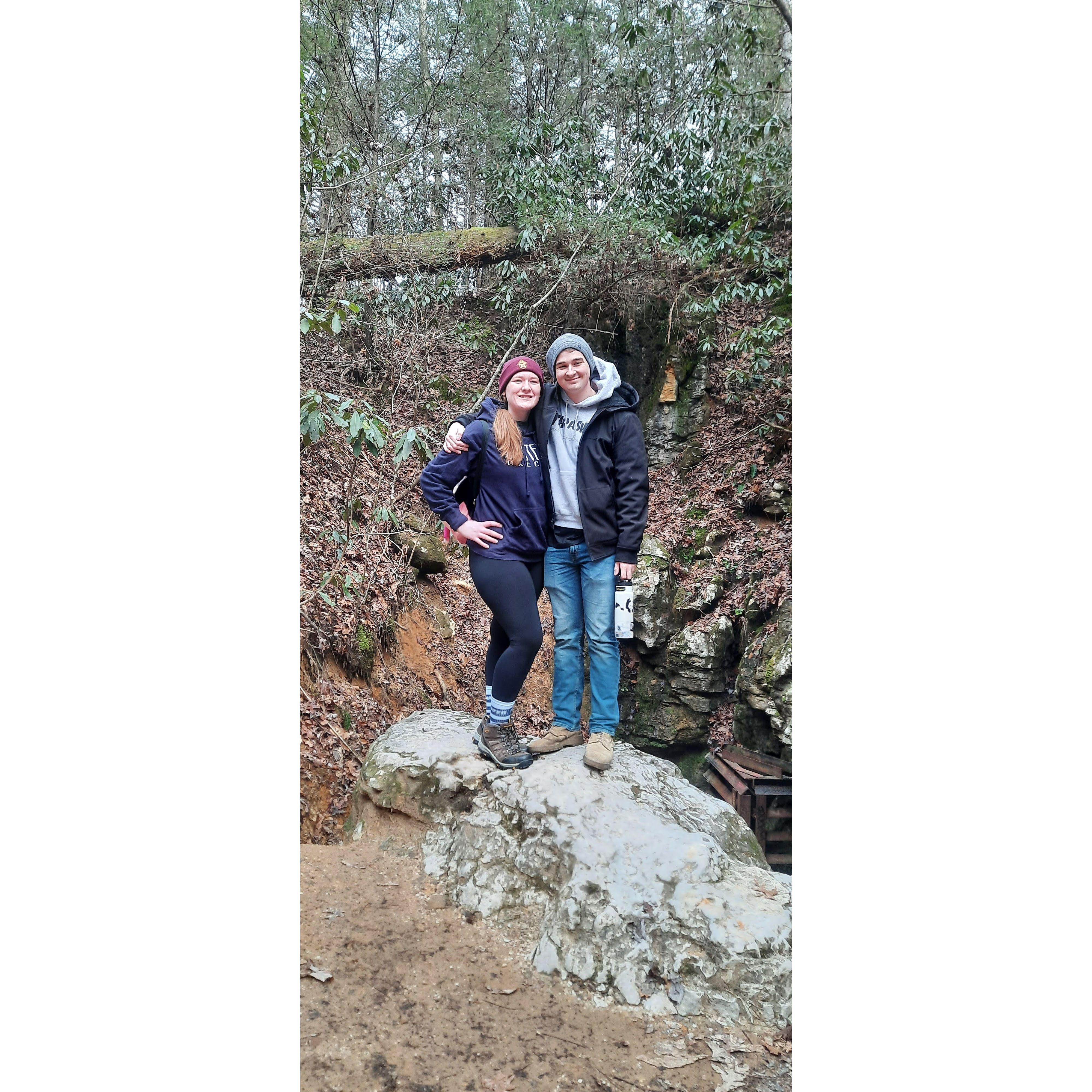 This was our first trip together to Red River Gorge on the Natural Bridge Trail
