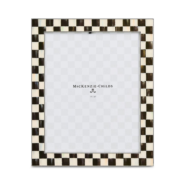 MacKenzie-Childs Courtly Check Silver Plated Frame, 8" x 10"