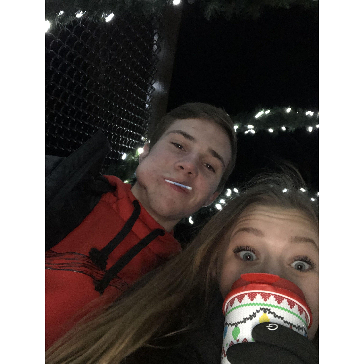At the Christmas light display at the Cincinnati Zoo on December 7th, 2019