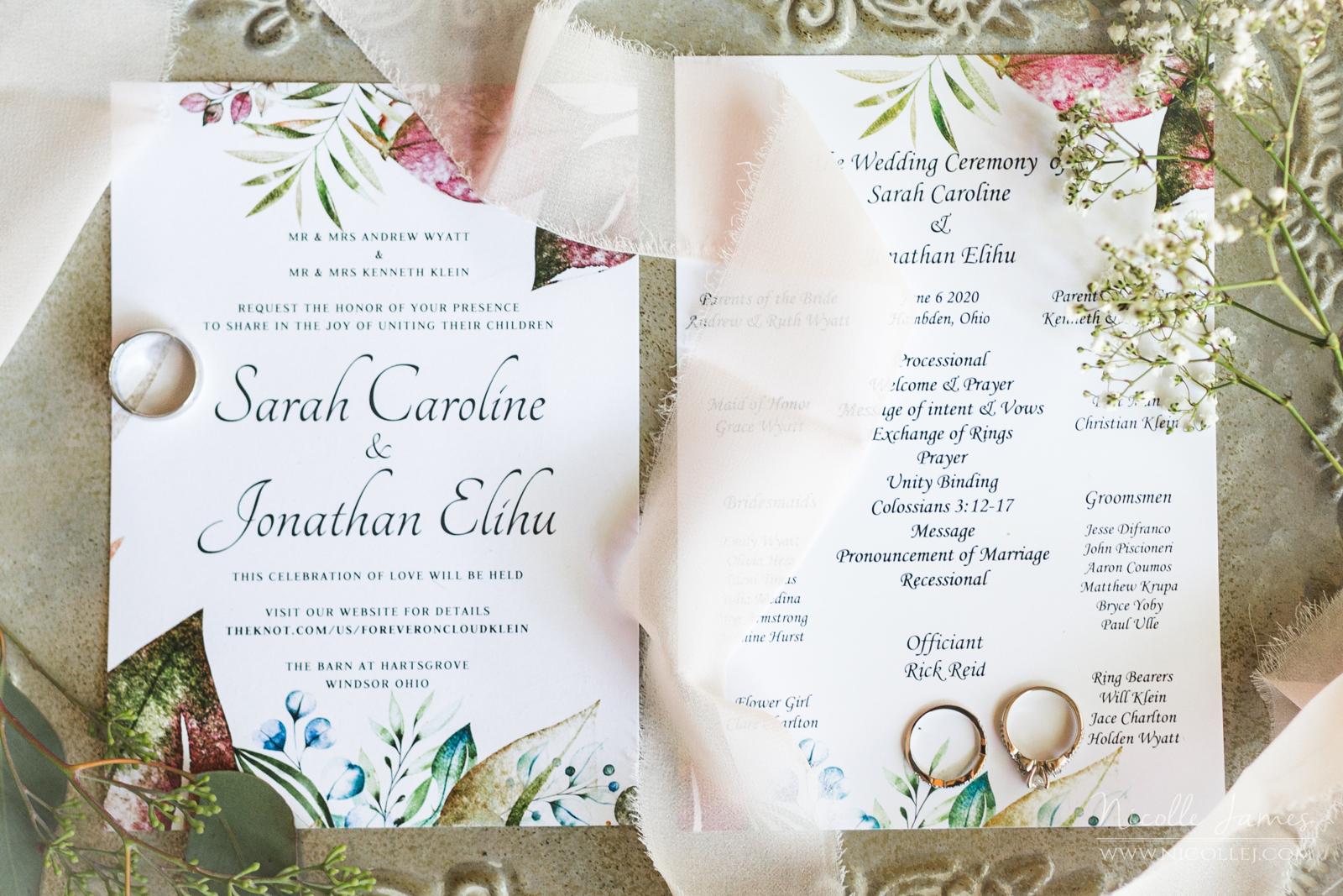 The Wedding Website of Sarah Caroline and Jonathan Elihu