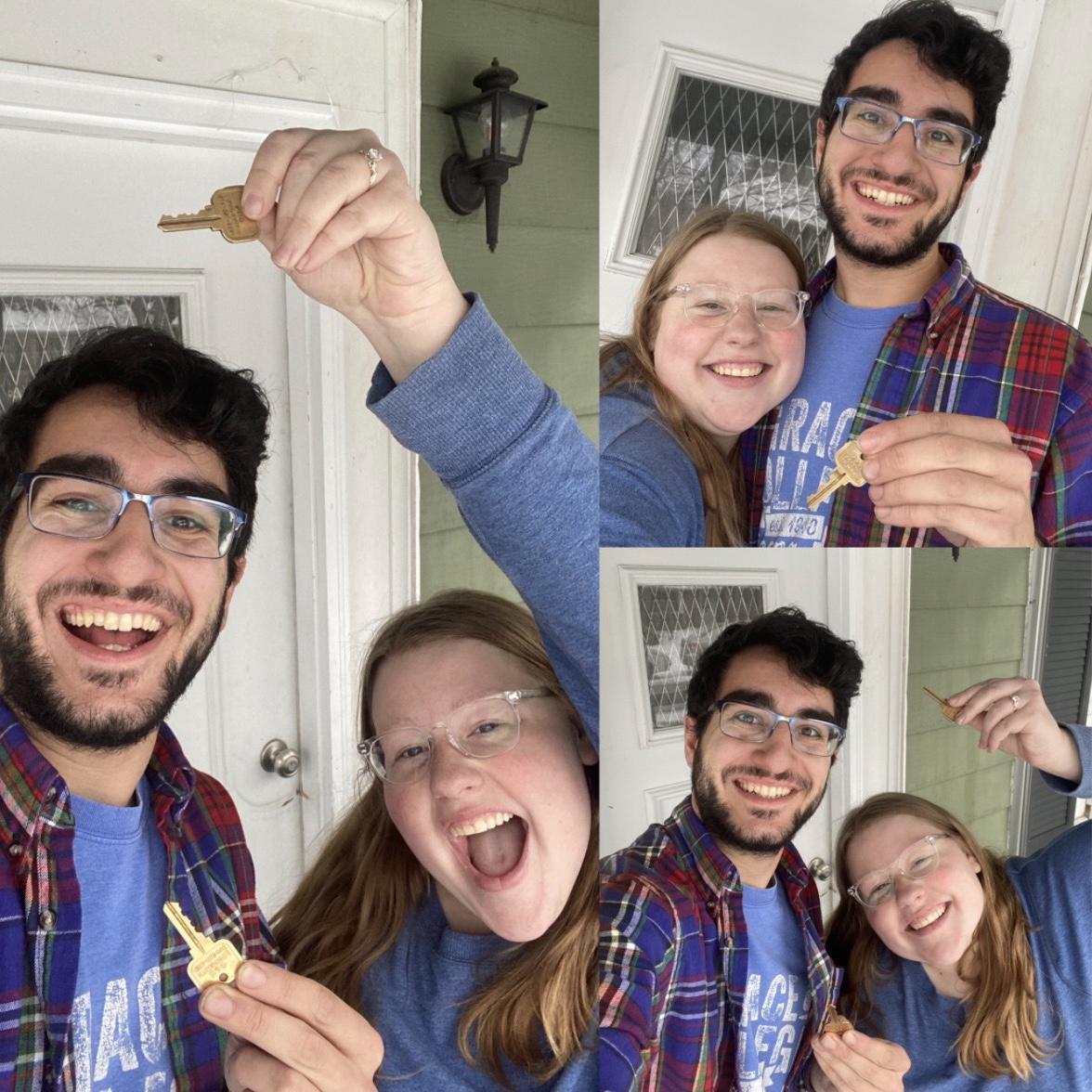 Jonathan bought our home earlier this year! Excited to move in after the wedding, currently working on getting it ready! 🏡💕😄💪