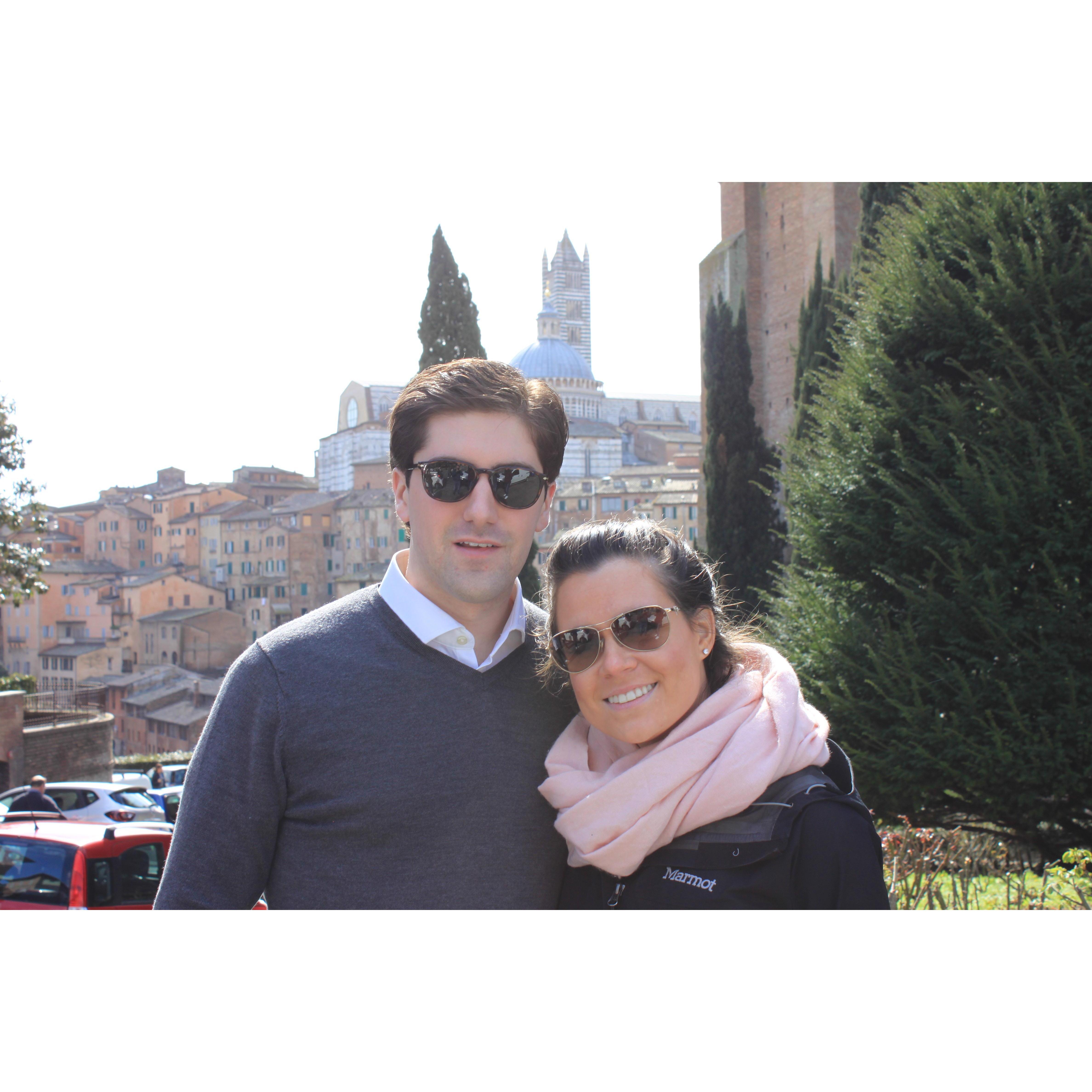 Overlooking Siena.