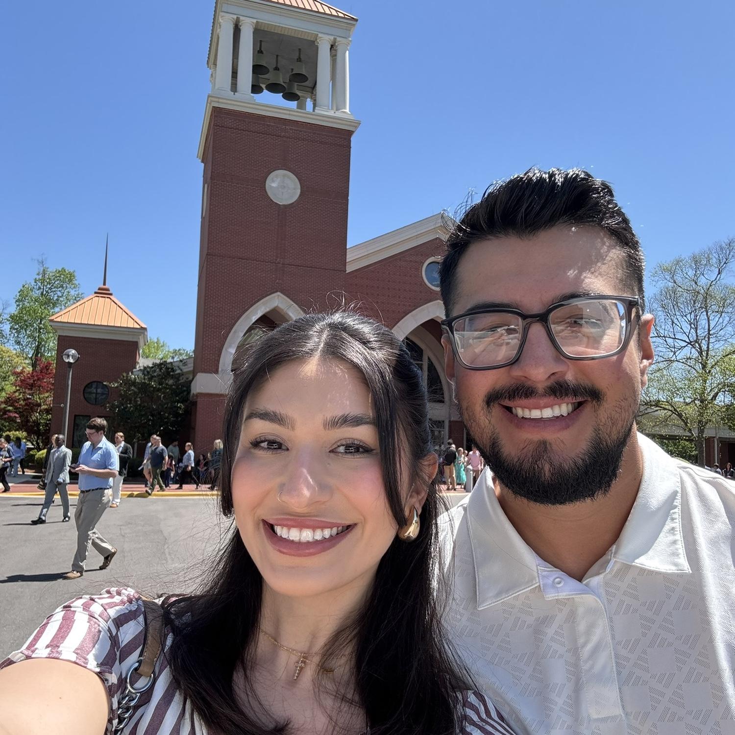 Selfie after church one Sunday!