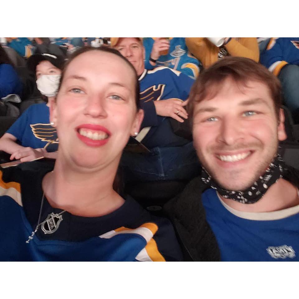 Zayne's first Blues game