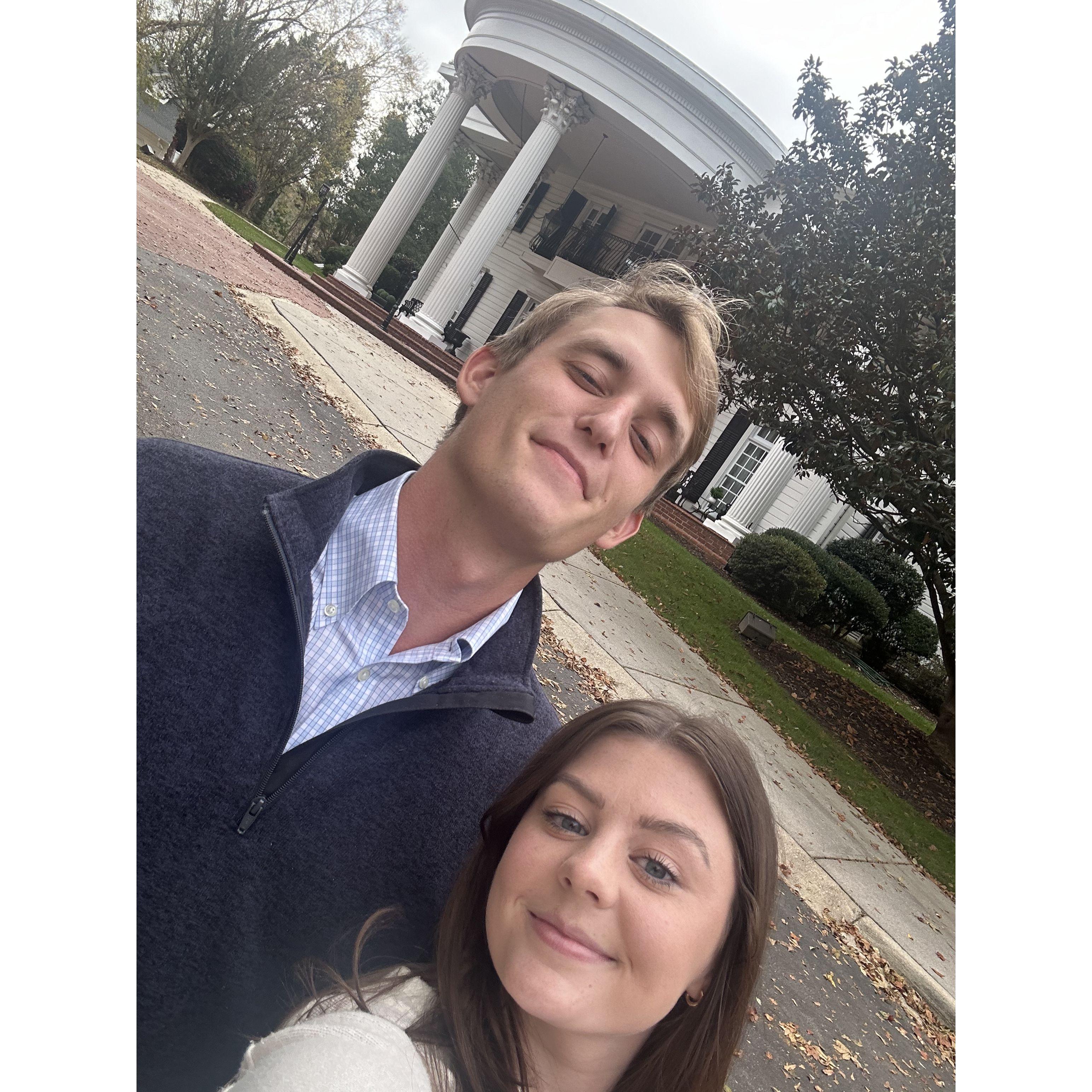 The day we booked our wedding venue!