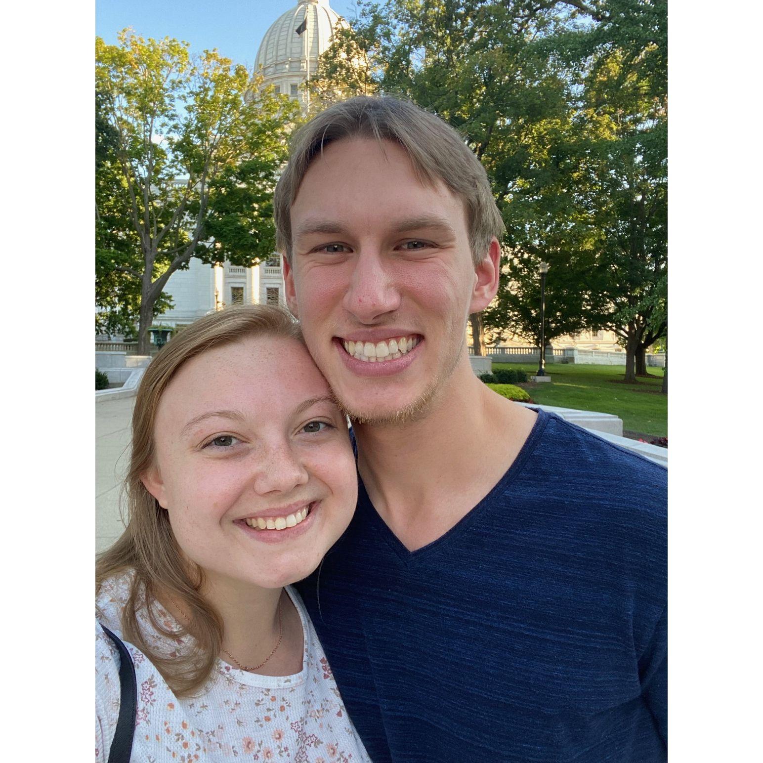 We decided we needed to get cheese curds this summer day, so off to the Madison Capitol Square we went to find the best curds! (Spoiler: there's no such thing, they are ALL amazing in WI)