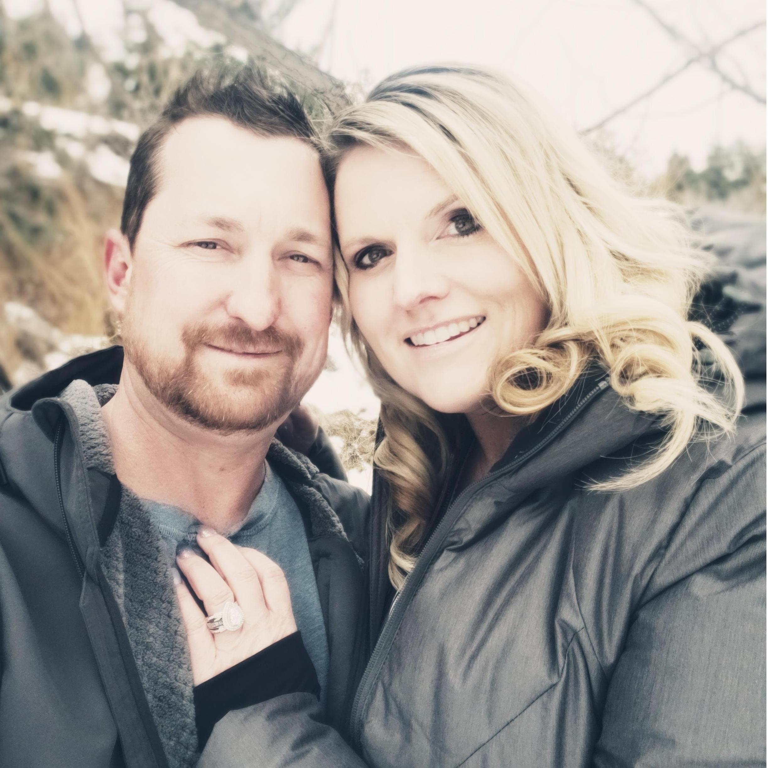 Icy day, warm hearts...after saying "I Do..."