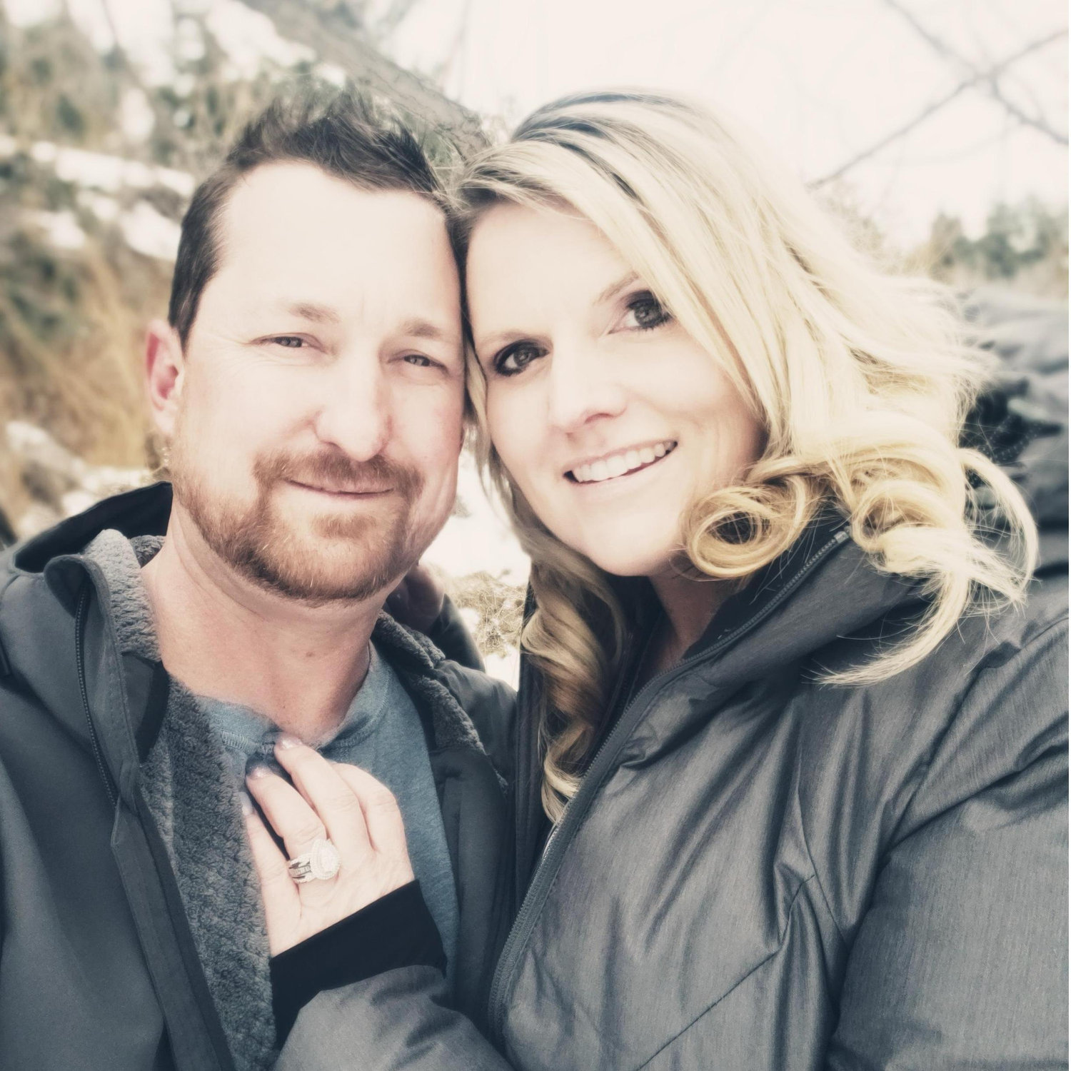 Icy day, warm hearts...after saying "I Do..."