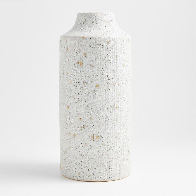 Ema Ceramic White Floor Vase