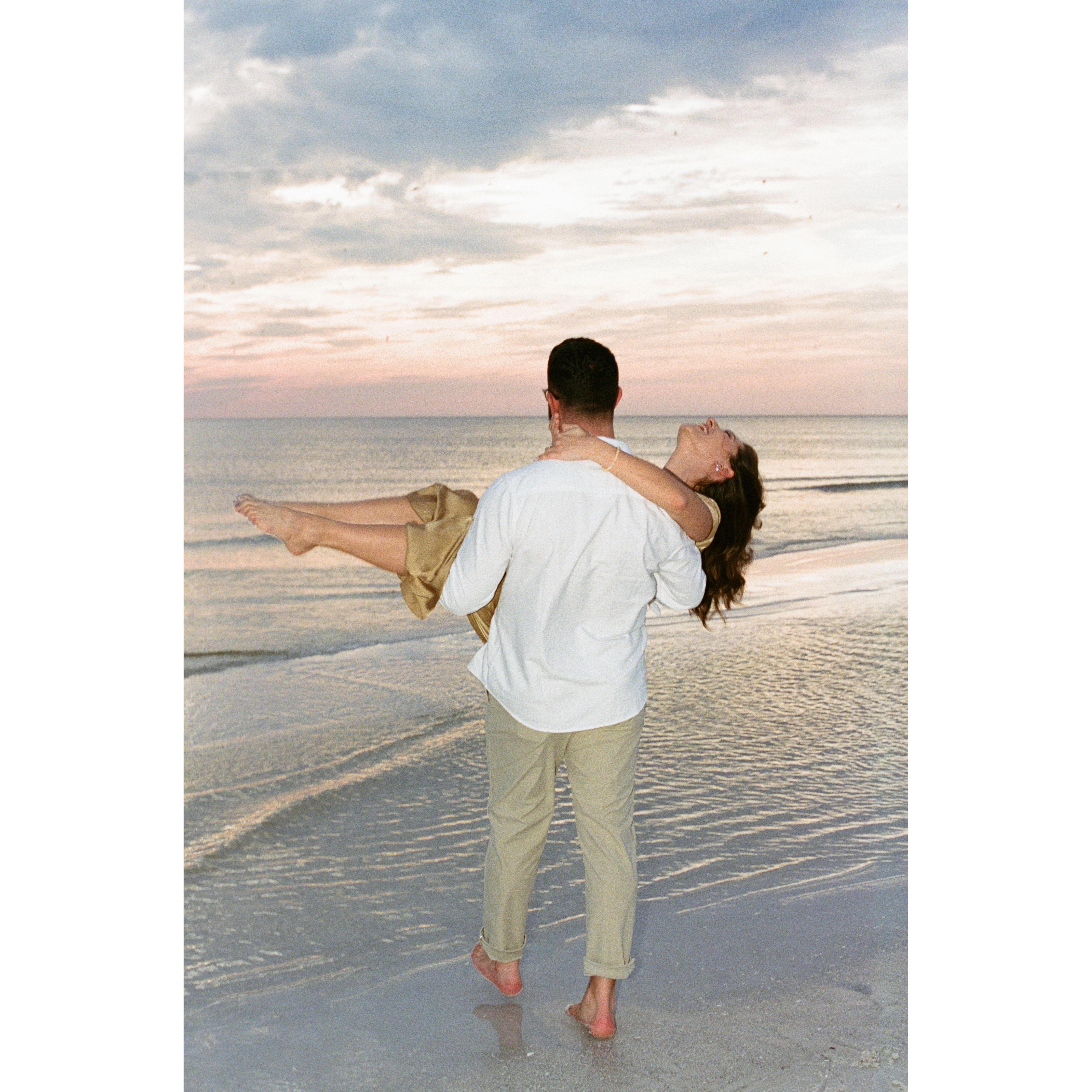 Engagement photos in Siesta Key