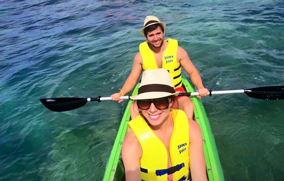 Kayaking one of our favorite places, The Caribbean!