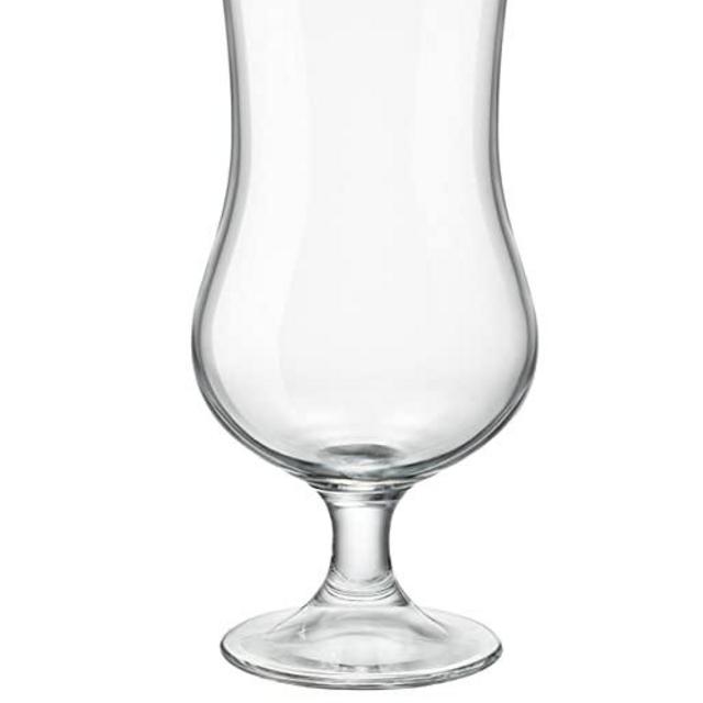 Bormioli Rocco 17 oz Ale Beer Glass (Set of 6), Large, Clear