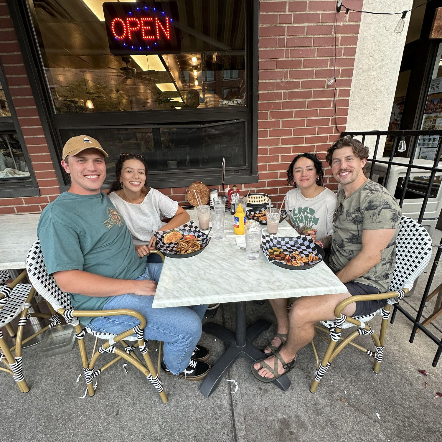 Hamburger Inn with two of our favorites!
