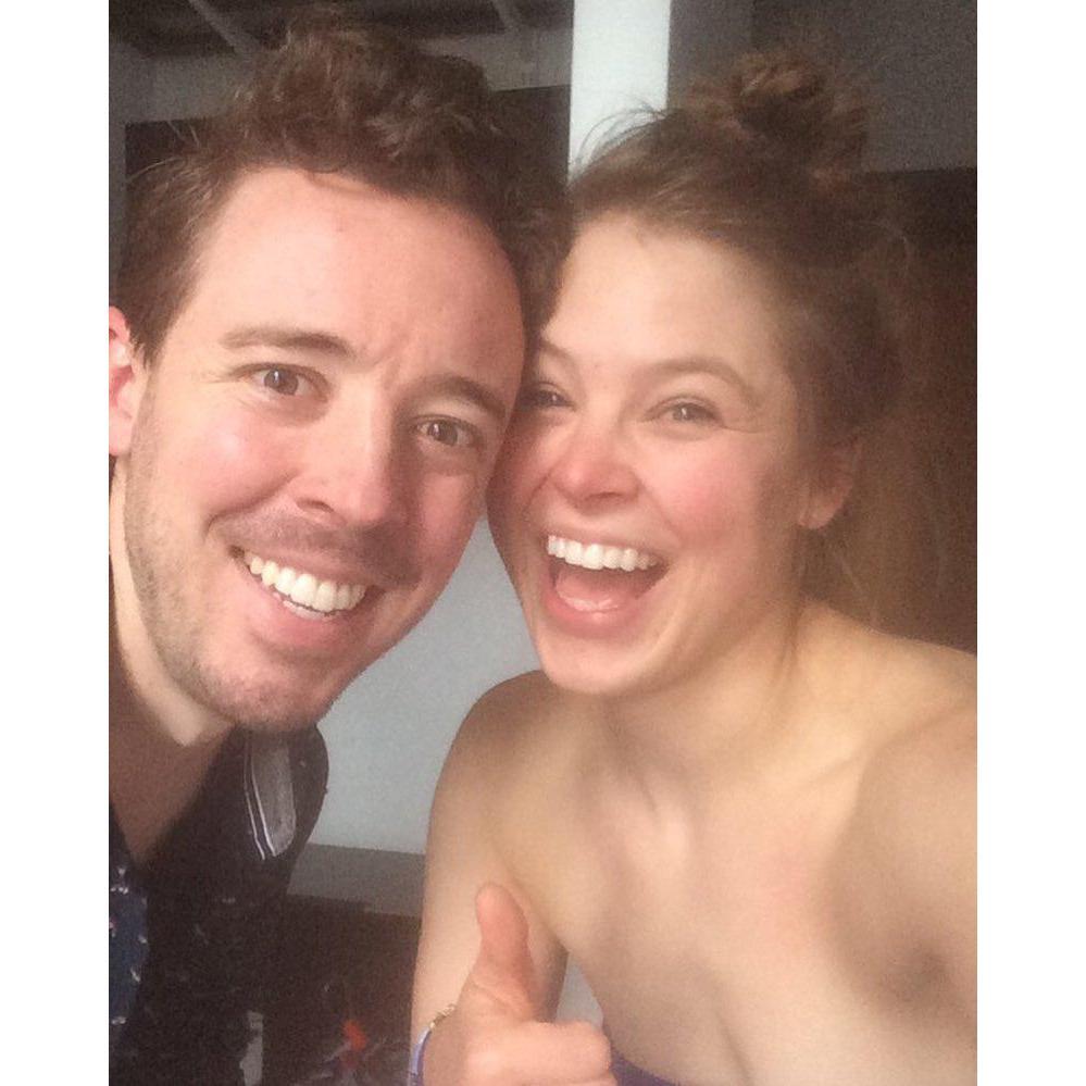The first picture we took together in the same room (not a FaceTime screen shot from 1,800 miles away.