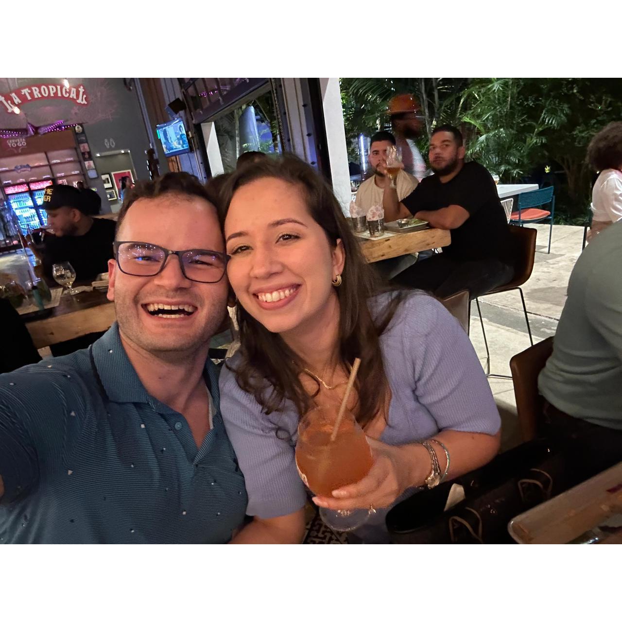 Love visiting 'La Tropical' at Miami!
PS. You would never guess how Ivan makes Jackie laugh during pictures!