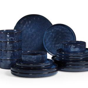 Onader Dinnerware Set - Starry Blue 18 Piece