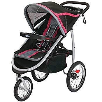 Graco Fastaction Fold Jogger Click Connect Stroller, Azalea