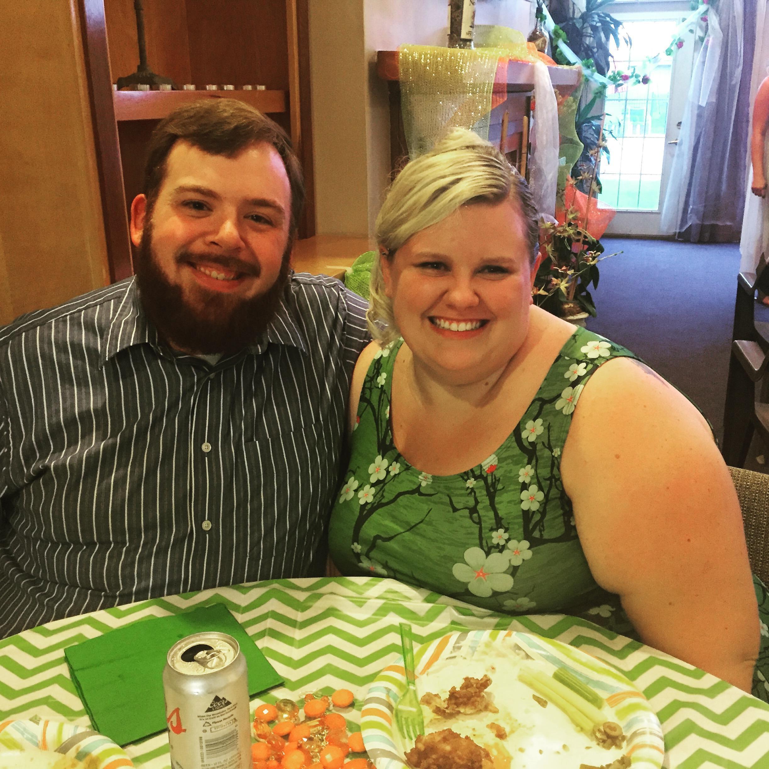 Our first event together at Jessica and Corey's Wedding in 2016