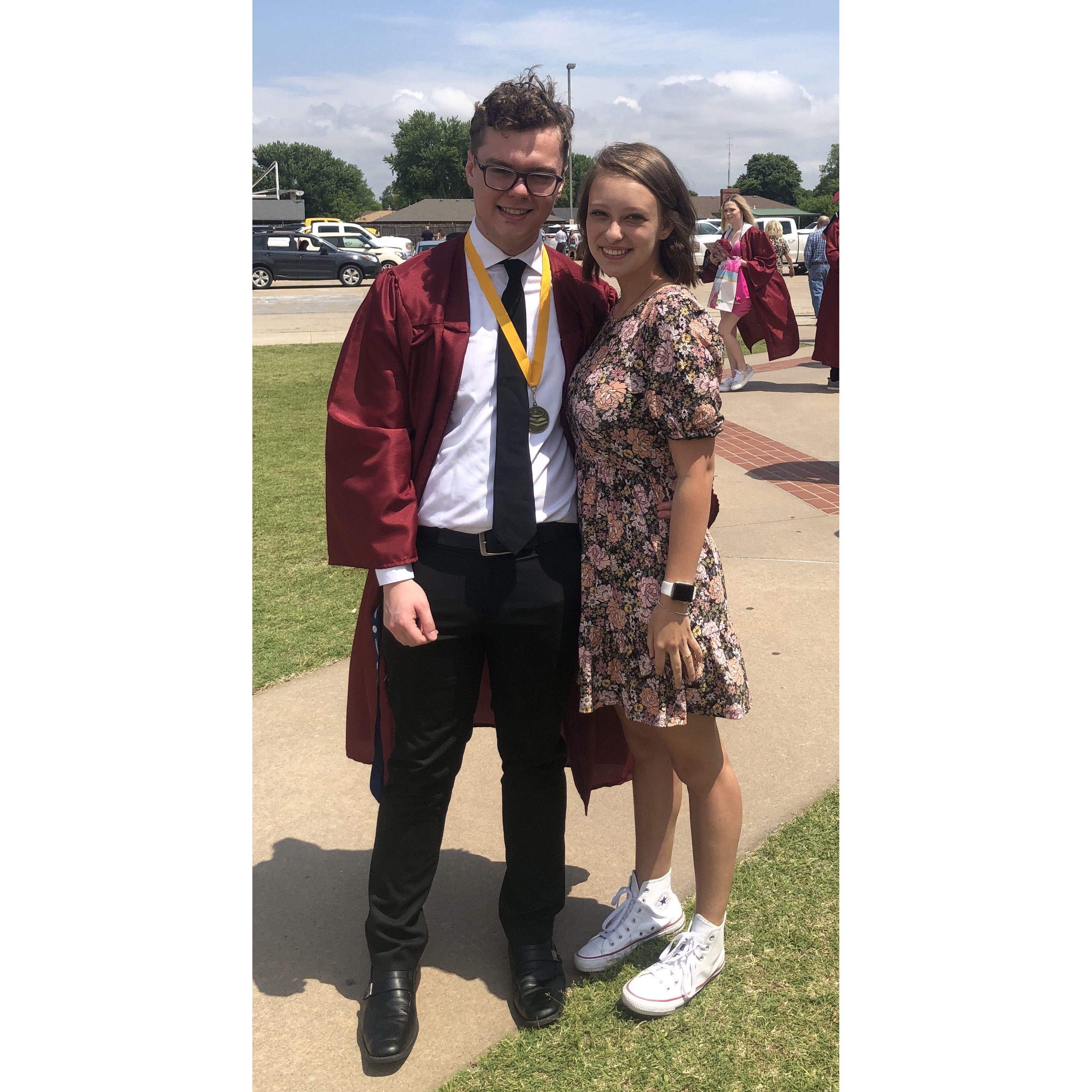 Jeston's high school graduation. (May 2021)