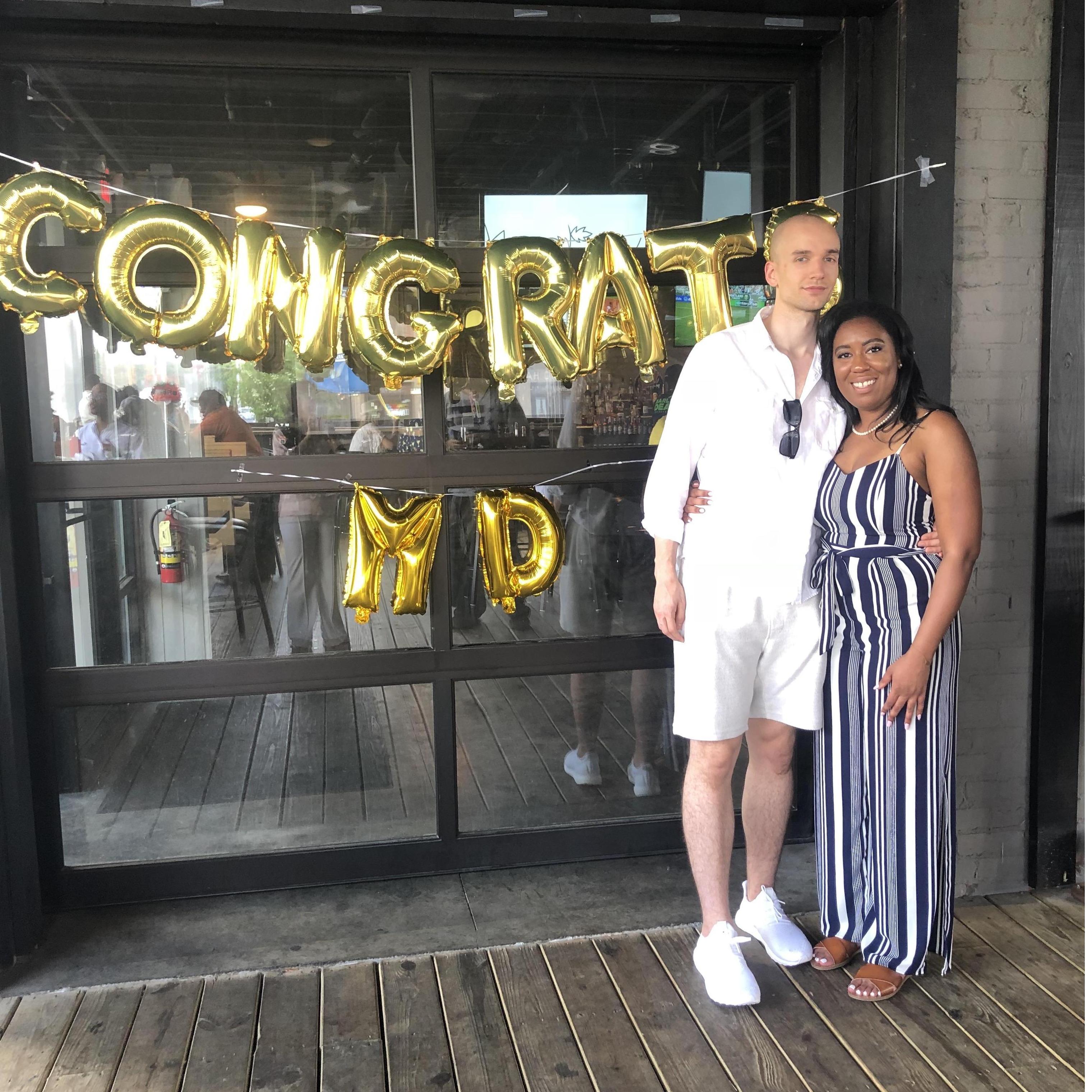Allison's graduation party in 2018