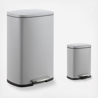 2-Piece Connor Can With Soft-Close Lid Set