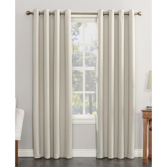 Sun Zero Saxon Blackout Grommet Curtain Panel, 54" x 120"