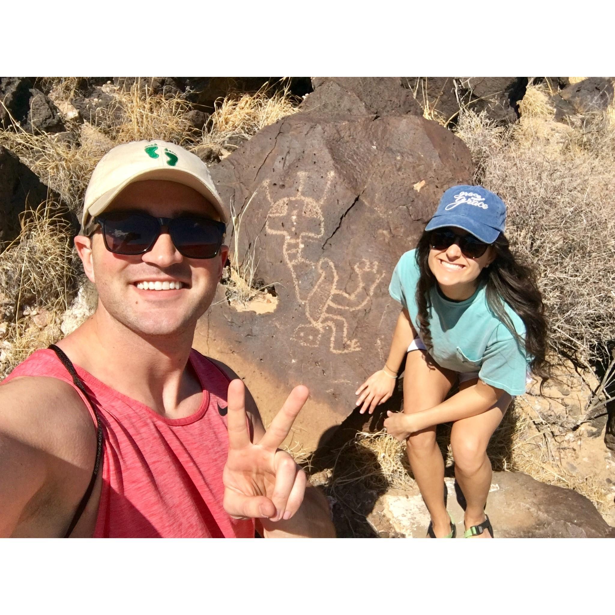 Petroglyph National Monument proving that aliens might exist!