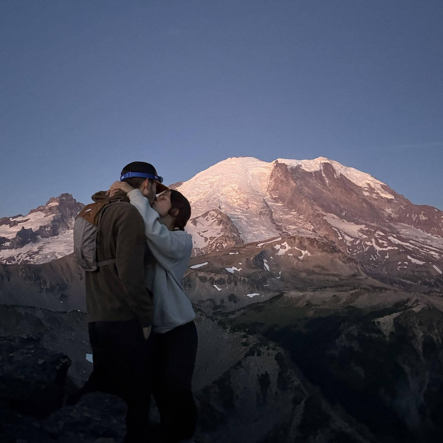 Sunrise hike at Mt. Rainier National Park