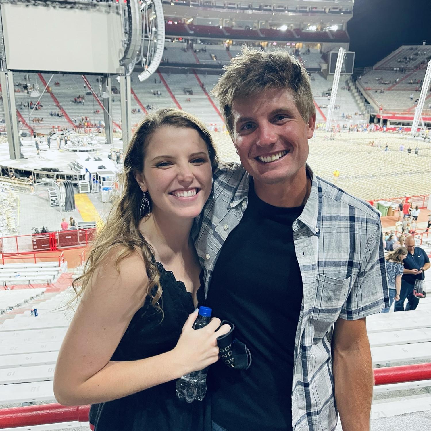 Our first picture together - Garth Brooks at Memorial Stadium 2021