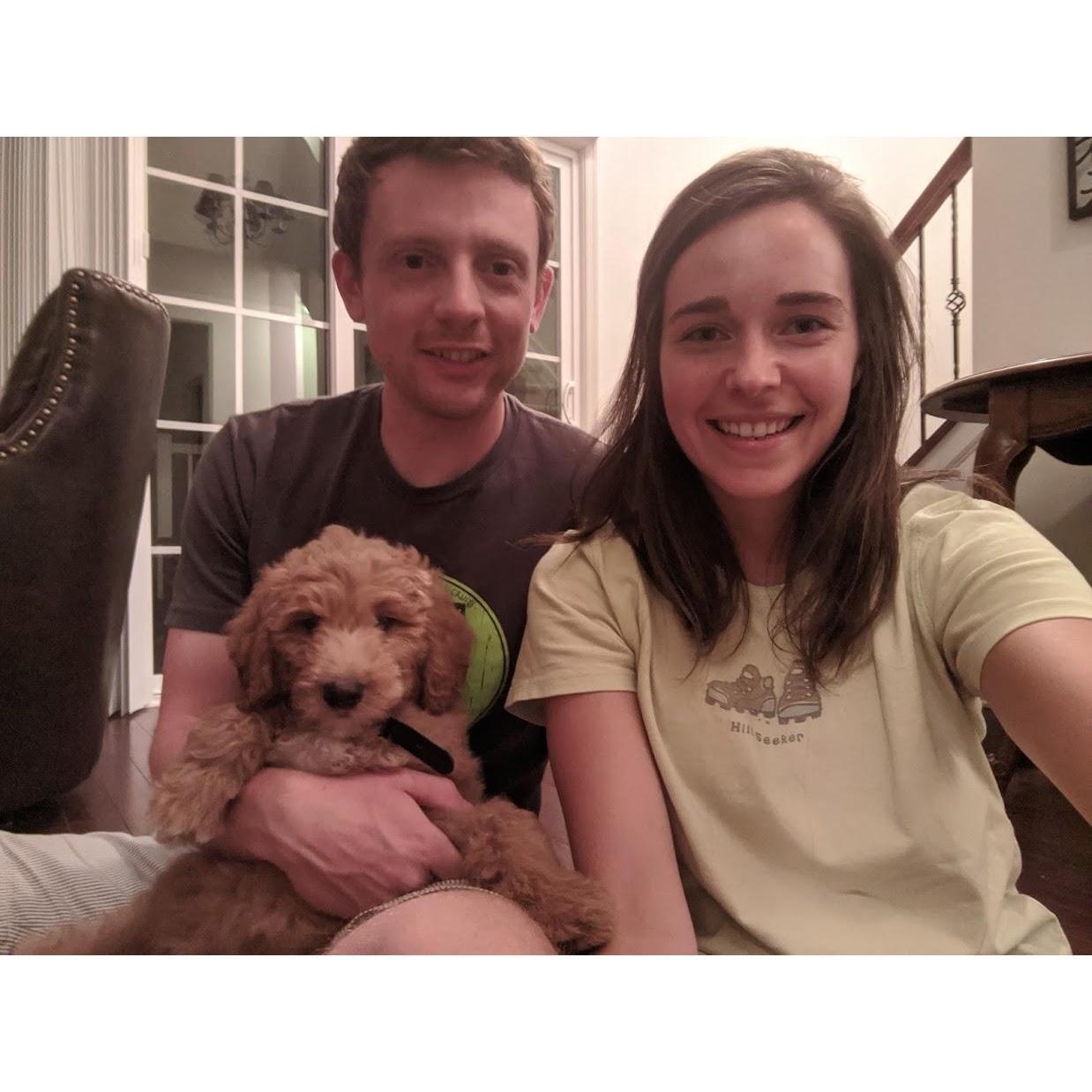 Marty joins the family, August 2020