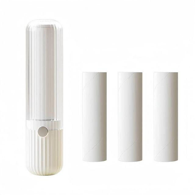 Mini Lint Roller for Clothes Reuseable Pocket Lint Remover for Travel, Portable Sticky Roller for Pet Hair, Small Lint Roller with 4 Rolls Refillable