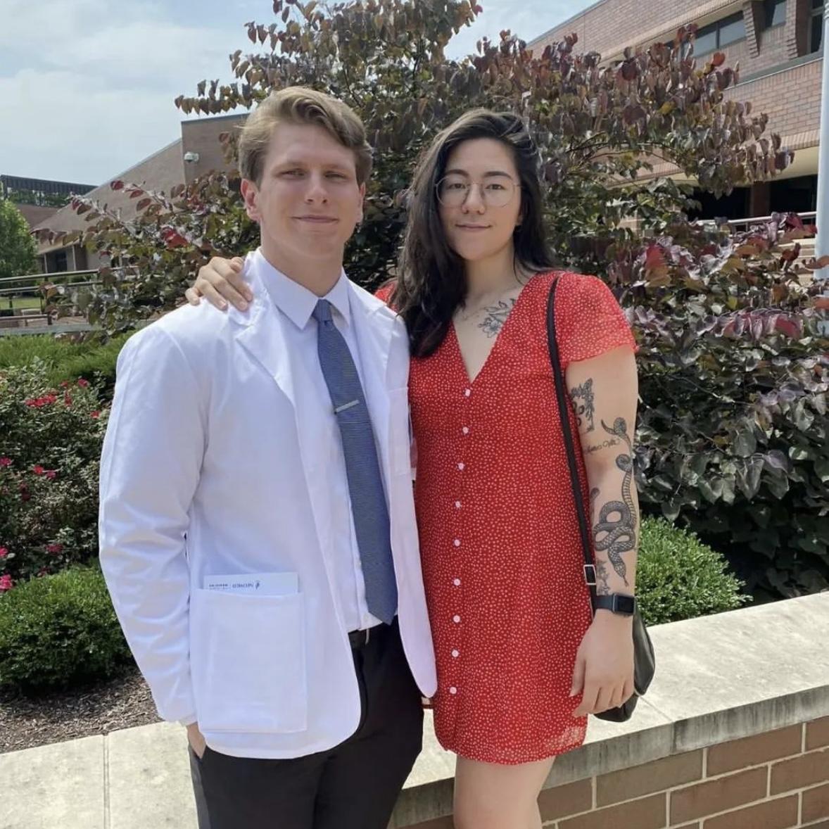 Dustin's white coat ceremony!!