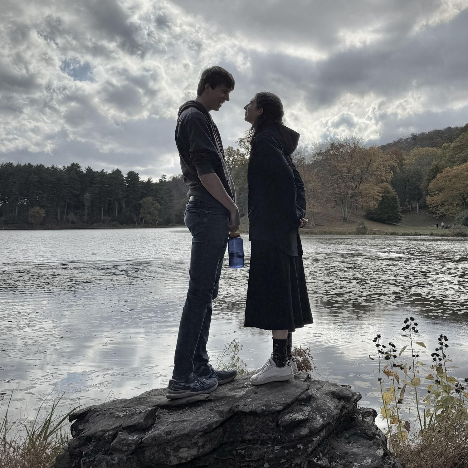 Elijah likes to stand on rocks. Now Luke does too. We had no idea Oscar took this picture- but we love it!

Innisfree Garden- October, 2025