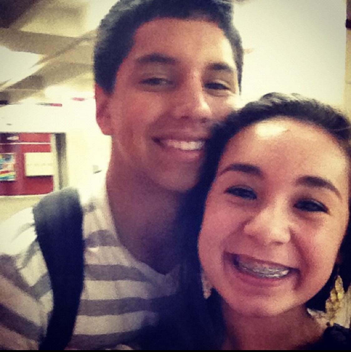 Our first picture ever!! Check out those braces. Freshman year of high school.
2012