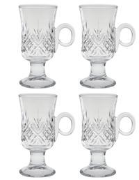 Shannon Cut Crystal Irish Coffee Mugs (Set Of 4)