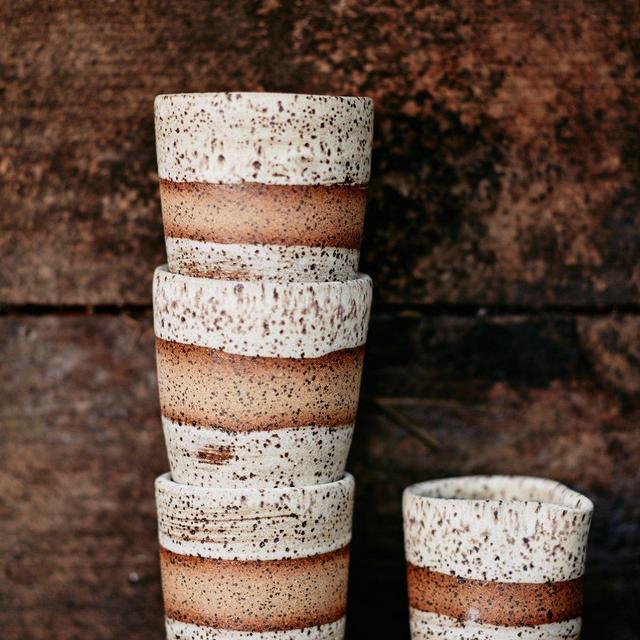 Small rustic tumblers