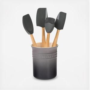 Le Creuset - Craft Series 5-Piece Utensil Set with Crock