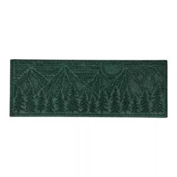 Everyspace Recycled Waterhog Wide Doormat, Treeline in Evergreen