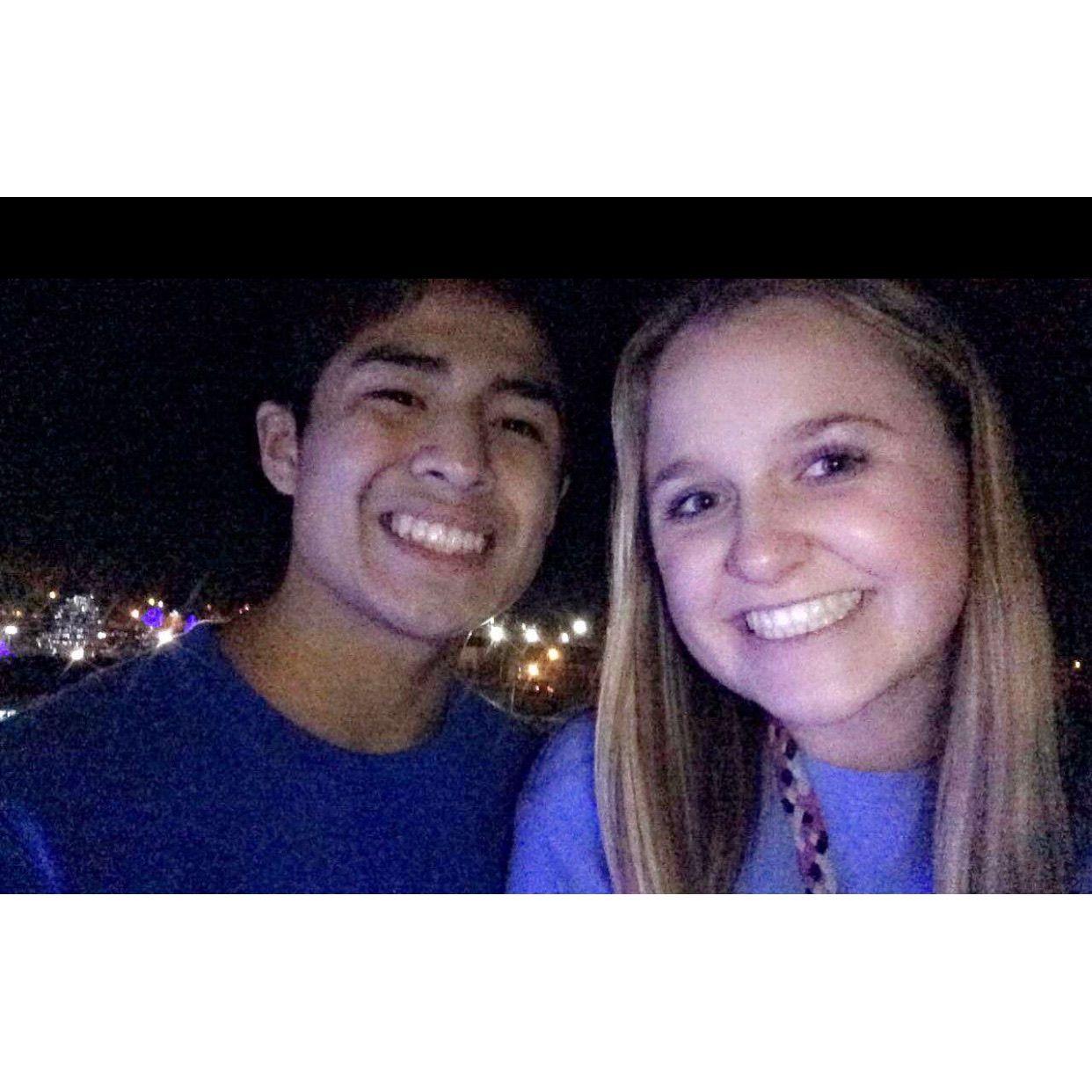2017 - One of our many date nights at Falls Park!