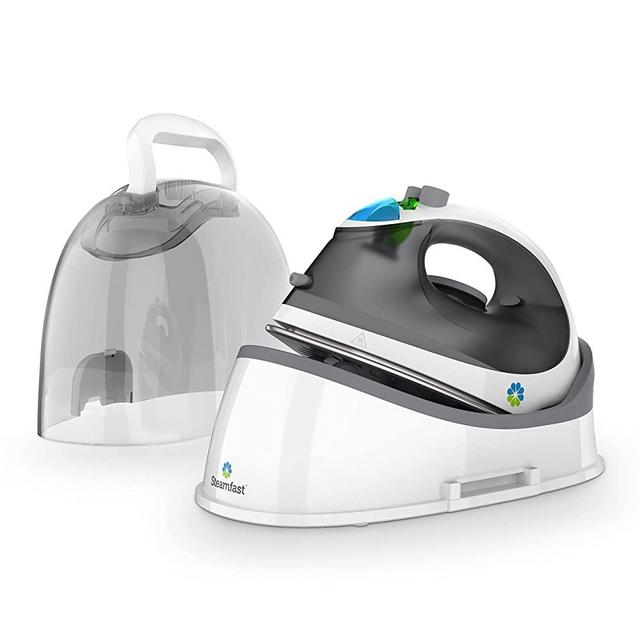 Steamfast SF-760 Portable Cordless Steam Iron, With Carrying Case, Non-Stick Sole Plate