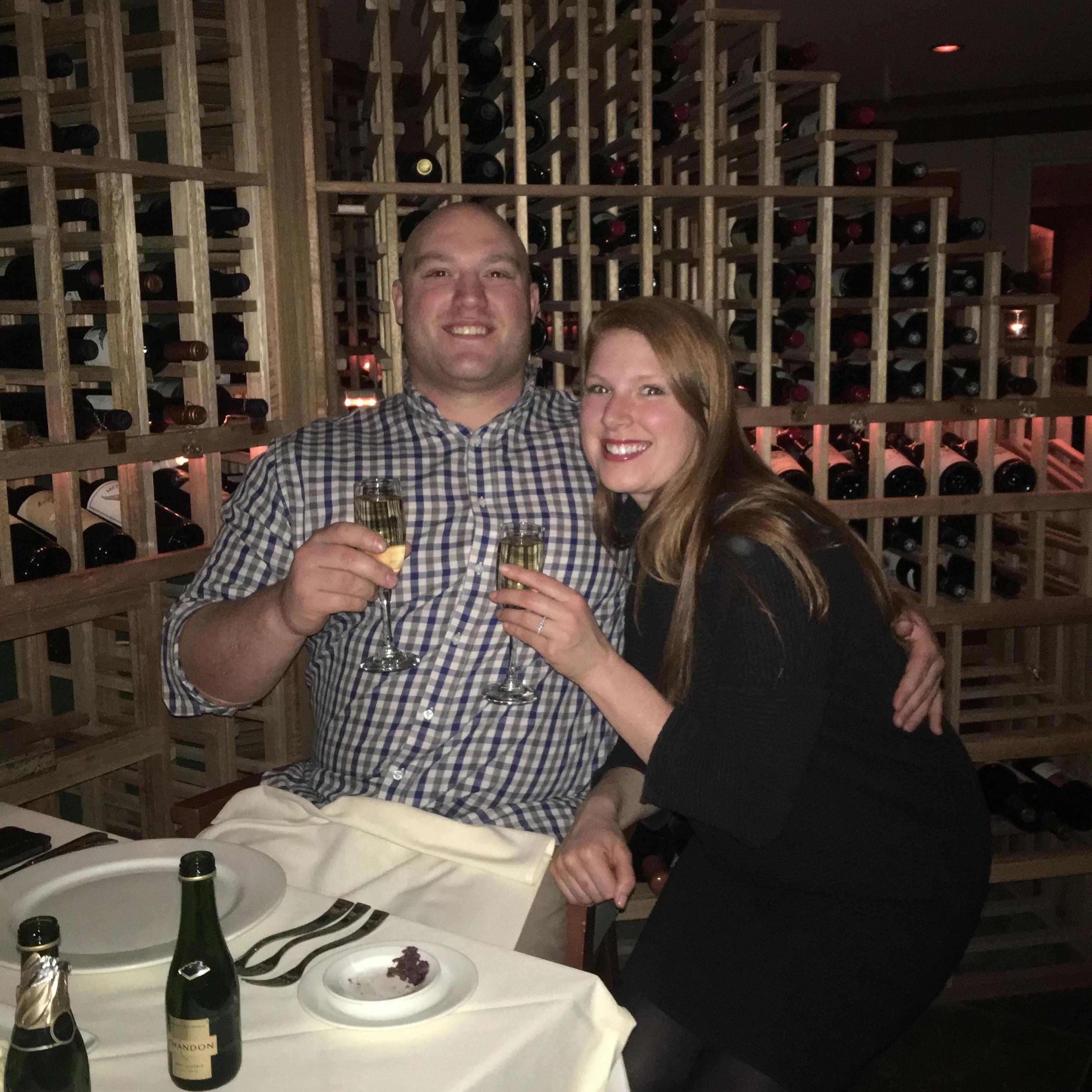 The night we got engaged!