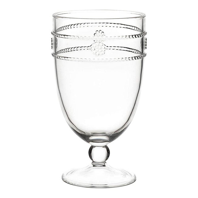 Juliska Al Fresco Collection Isabella Acrylic Goblet, clear 12 oz