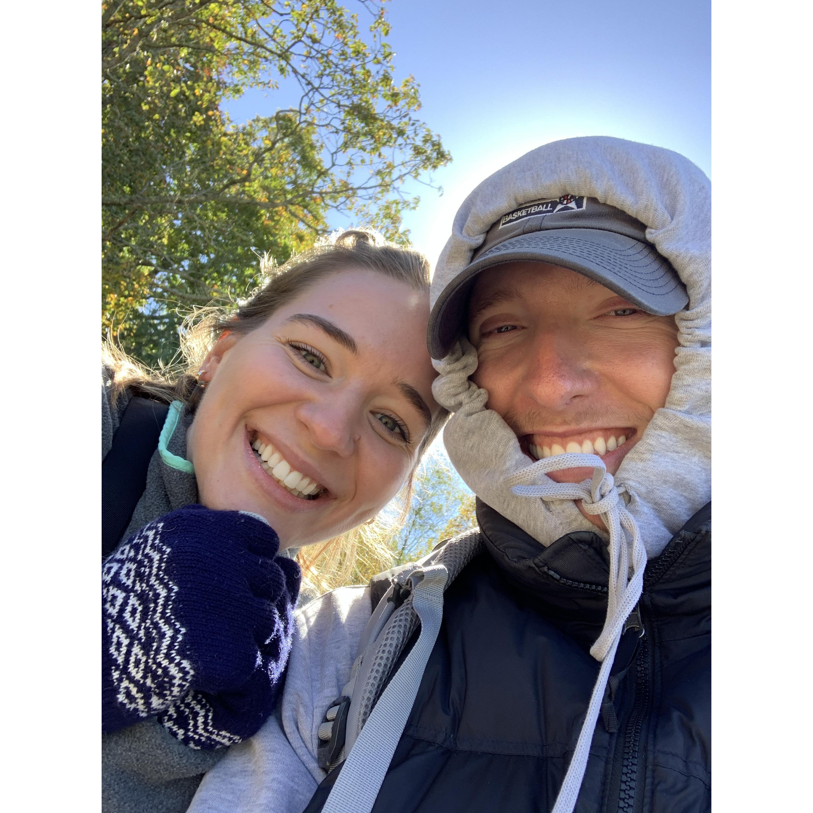 October 2021- our 2 year anniversary, trip to Virginia for a bike ride in the mountains 😍⛰