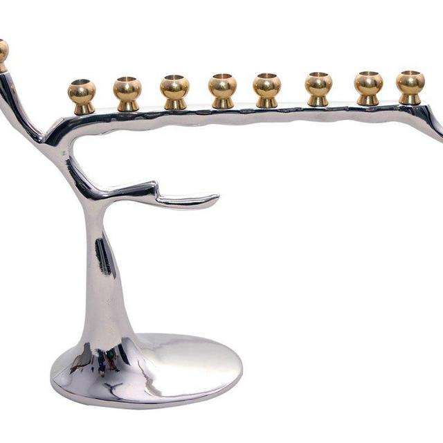 Zion Judaica Designers Barren Winter Tree Menorah